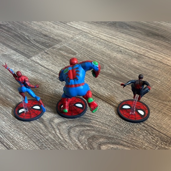 Disney Marvel Spider-Man Spider-Hulk 3.5” PVC Figure Loose Ornament Set Of 3 - Picture 2 of 5